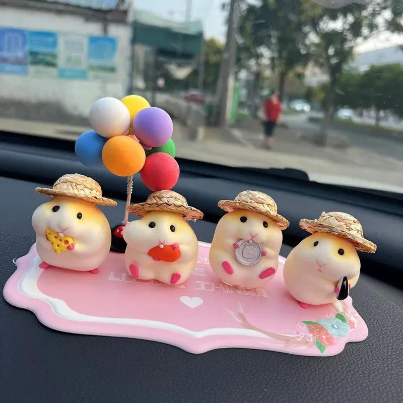 2023 Car decoration hamster car accessories new console cute doll car interior pendant car decoration  car accessories interior