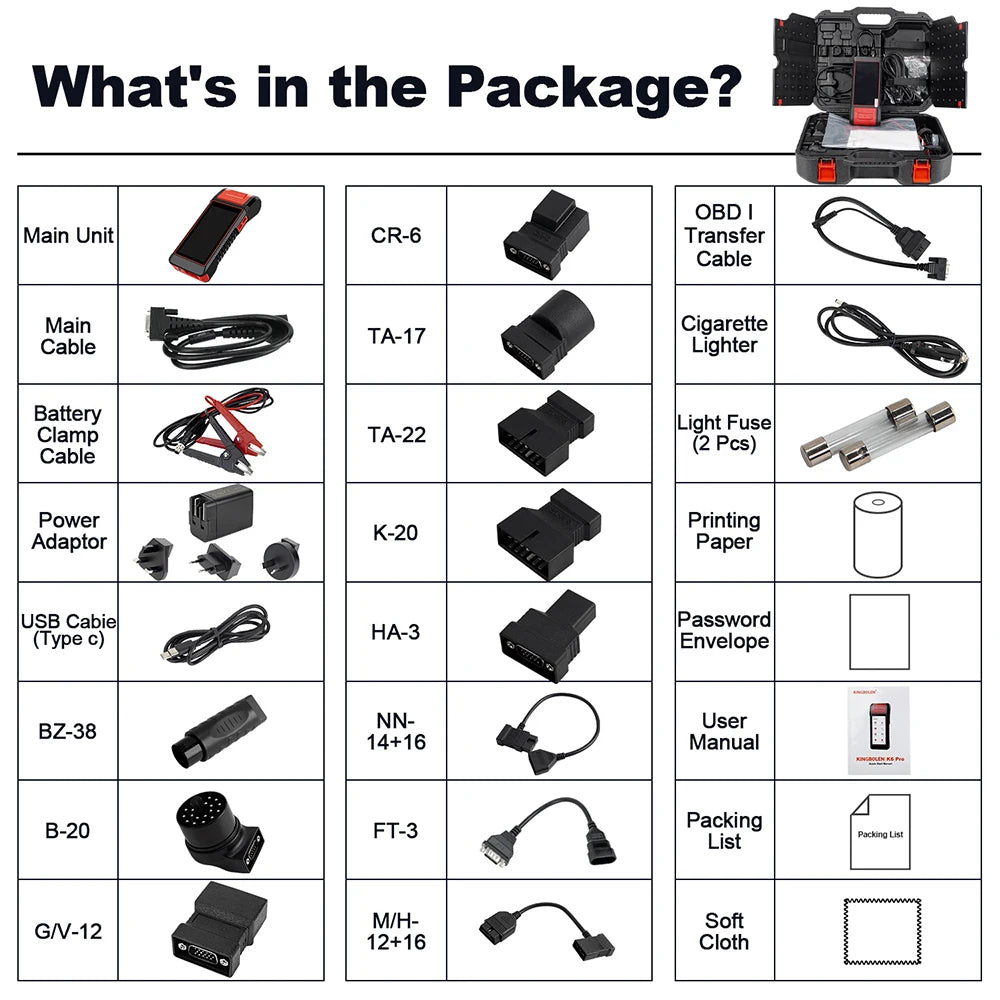 KINGBOLEN K6 PRO Car OBD2 Scanner