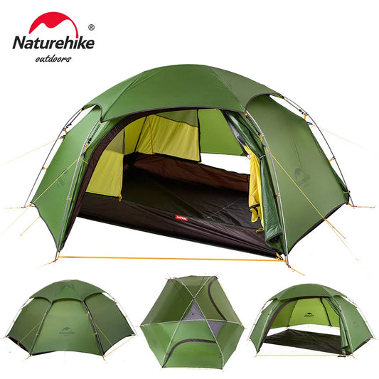 Naturehike Cloud Peak 2 People Tent Ultralight 2 Persons Camping Hiking Outdoor Tent 20D Nylon Waterproof Fabric  NH17K240-Y