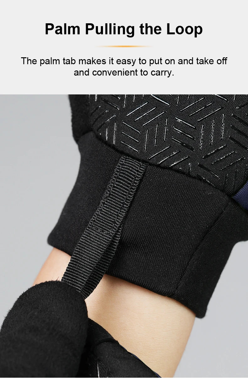 INBIKE Touchscreen Winter Gloves for Men Windproof Thermal Insulated Road Bike Cycling Gloves Man for Cold Weather E-Bike Riding