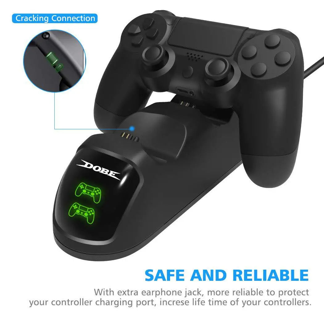 For PS4 Controller Charger Dock Station For Playstation 4 Slim Pro Handle Charging Dock With Indicator Light GamePad Charger