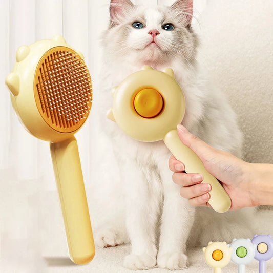 Pet Grooming Needle Brush Magic Massage Comb Hair Remover Pets General Supplies with Pet Nail Clippers For Cat Dog Cleaning Care