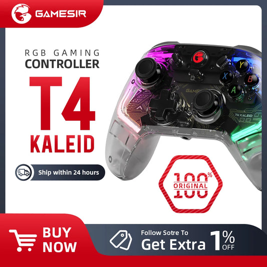 GameSir T4 Kaleid Gaming Controller Wired Gamepad with Hall Effect applies to Nintendo Switch Windows PC Steam Android TV Box