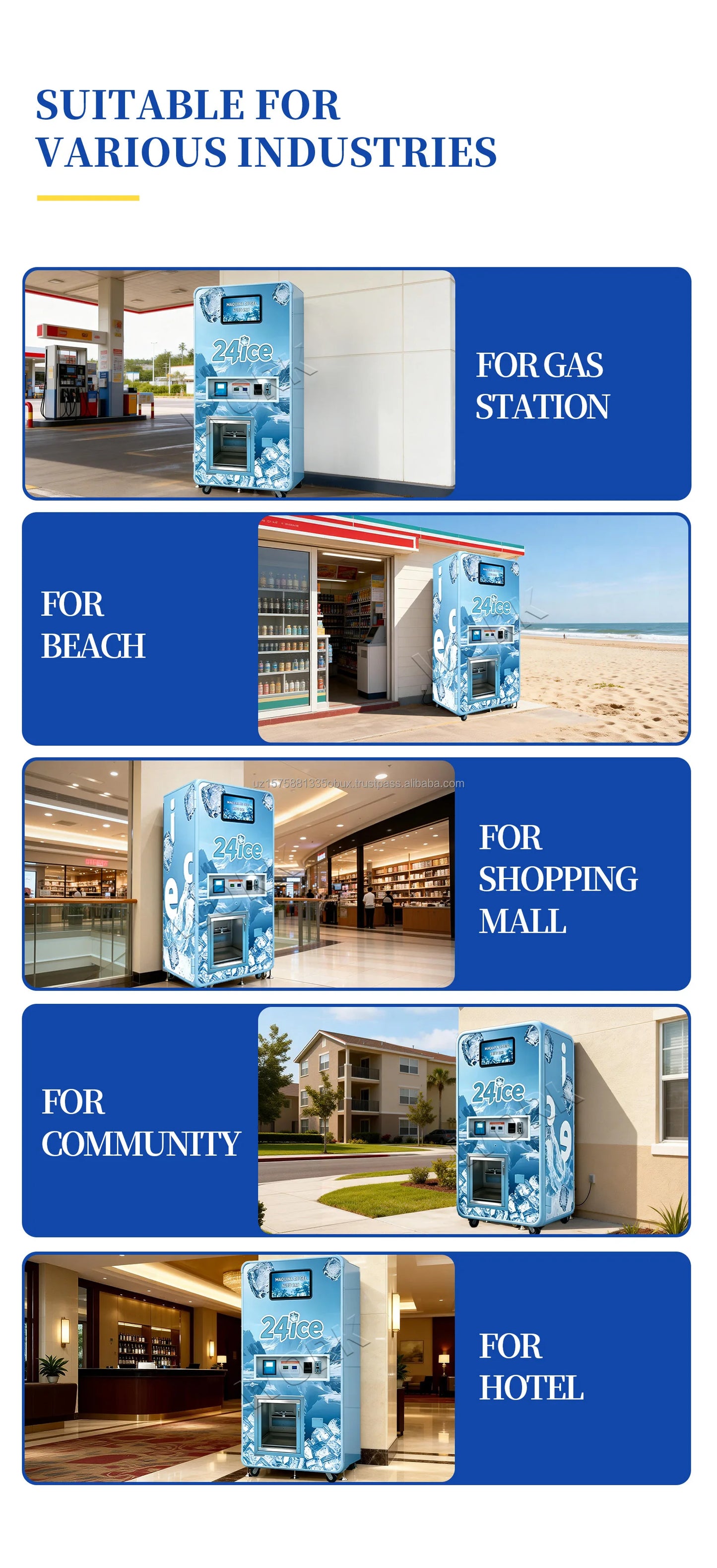 Ice Dispenser Vending Machine for Biz Ice Cube Vending Machine Self Service Commercial Ice Cubes Making Vending Machine Custom
