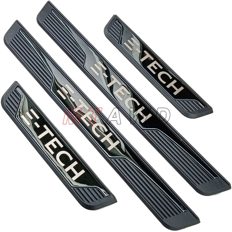 For BYD Shark Sealion 6 Song Plus DM-i 2021-2025 Stainless Chrome Car Door Sill Scuff Plate Guard Pedal Protector Cover Styling