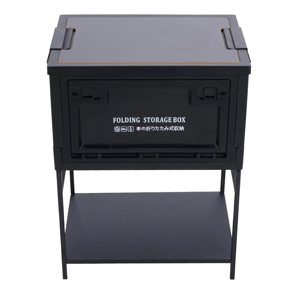 Portable outdoor foldable camping storage box Large capacity multifunctional home outdoor storage box camping table