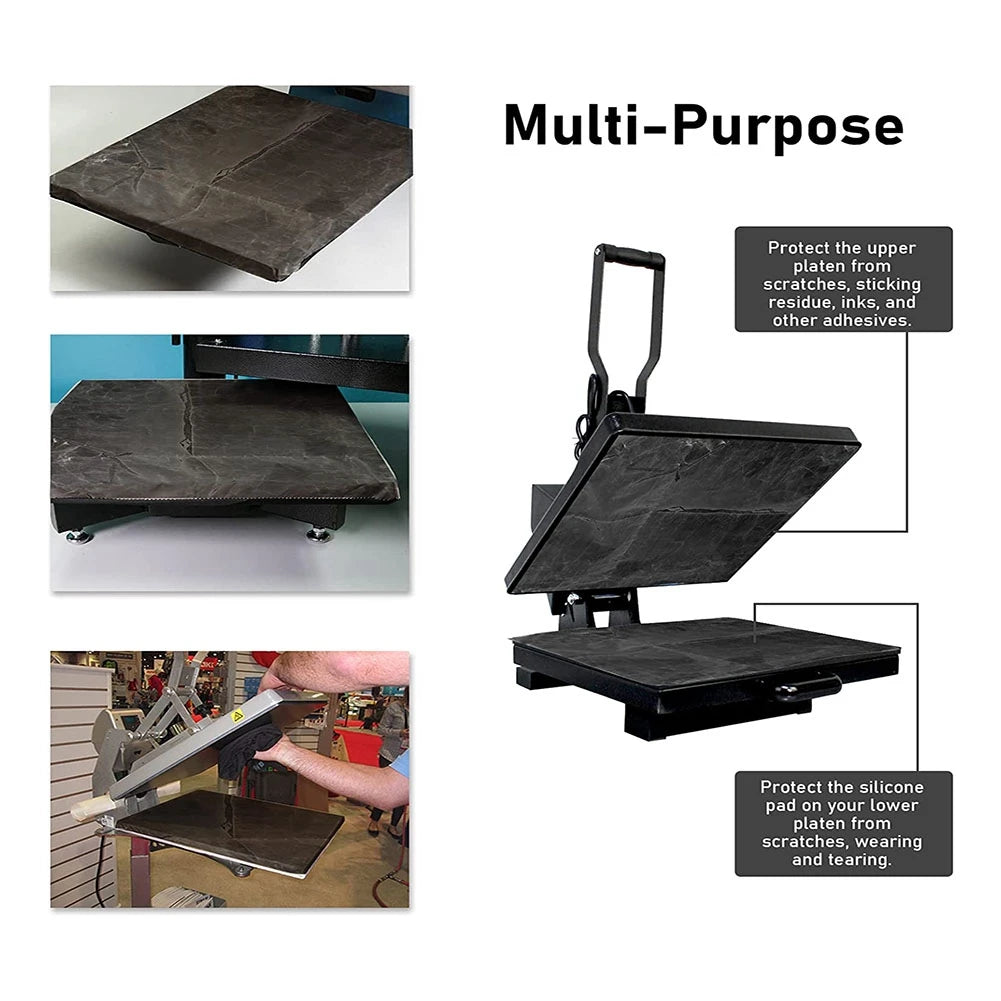 BHBD-Heat Press Platen Wrap Cover, Heat Press Heating Plate Protective Cover High Temperature Anti-Stick