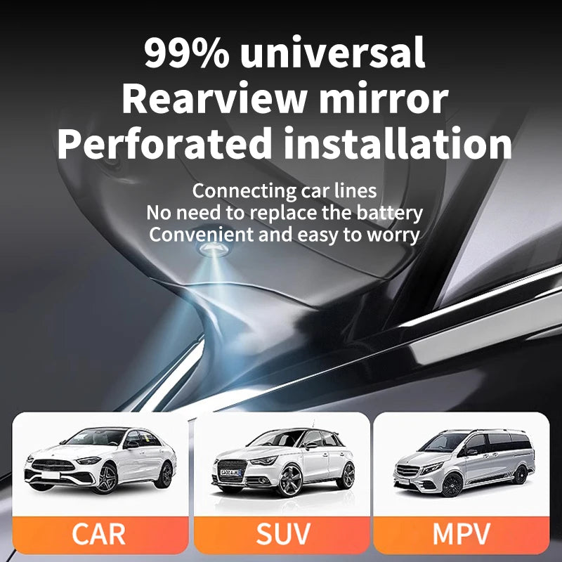 Universal Modified LED Rearview Mirror Angel Wing Welcome Light Suitable for Mercedes Benz BMW Porsche Volkswagen Honda Toyota