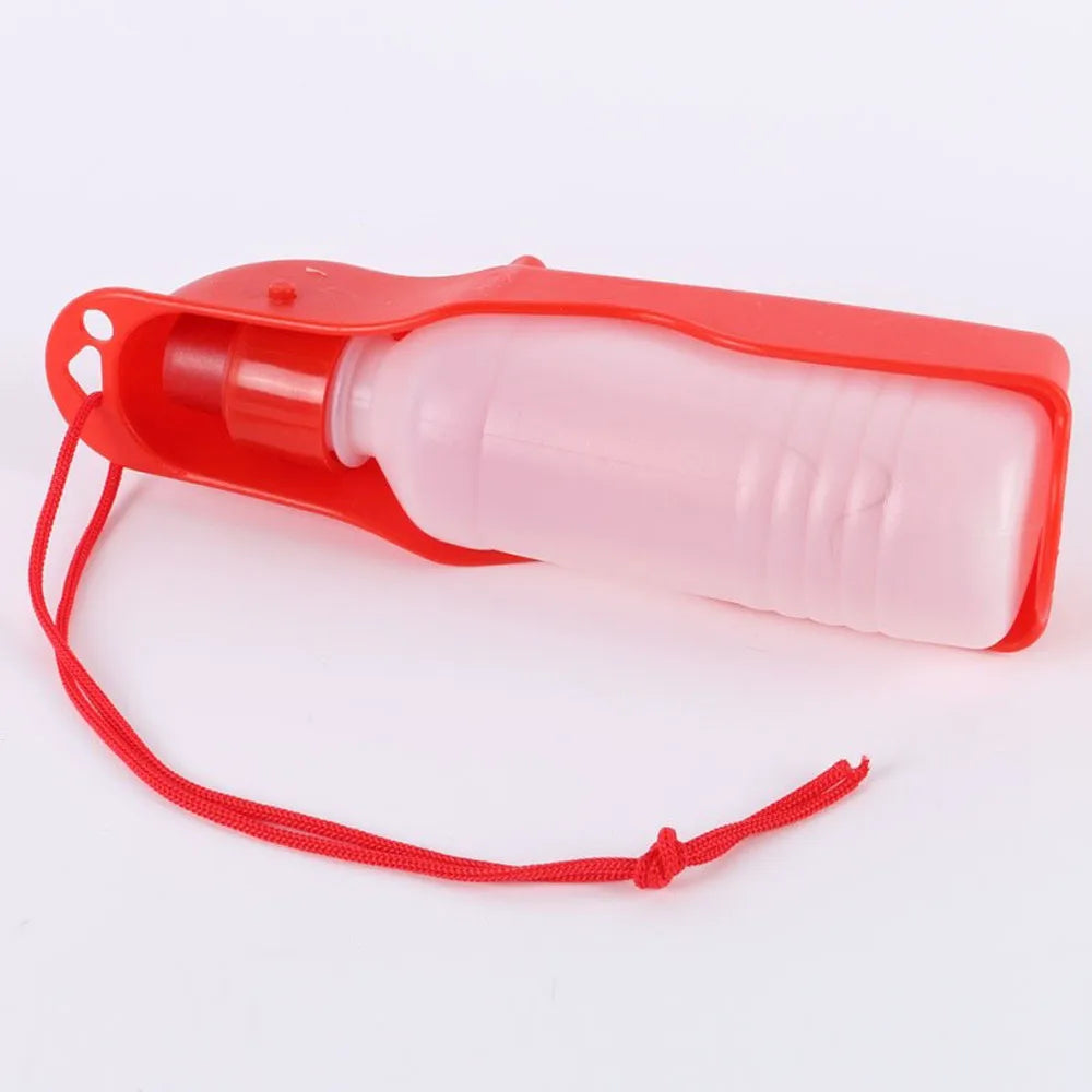 Portable Outdoor Dog Water Bottle Feeder With Bowl Plastic Drinking Water Bottle Pets Travel Pet Drinking Water Feeder For Pet