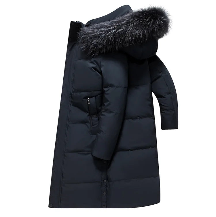 Down Jacket Man Long Men's Puffer Jacket Winter Coats For Men Duck Down Jacket Men Parkas Overcoat Padded Cold Clothes Feather