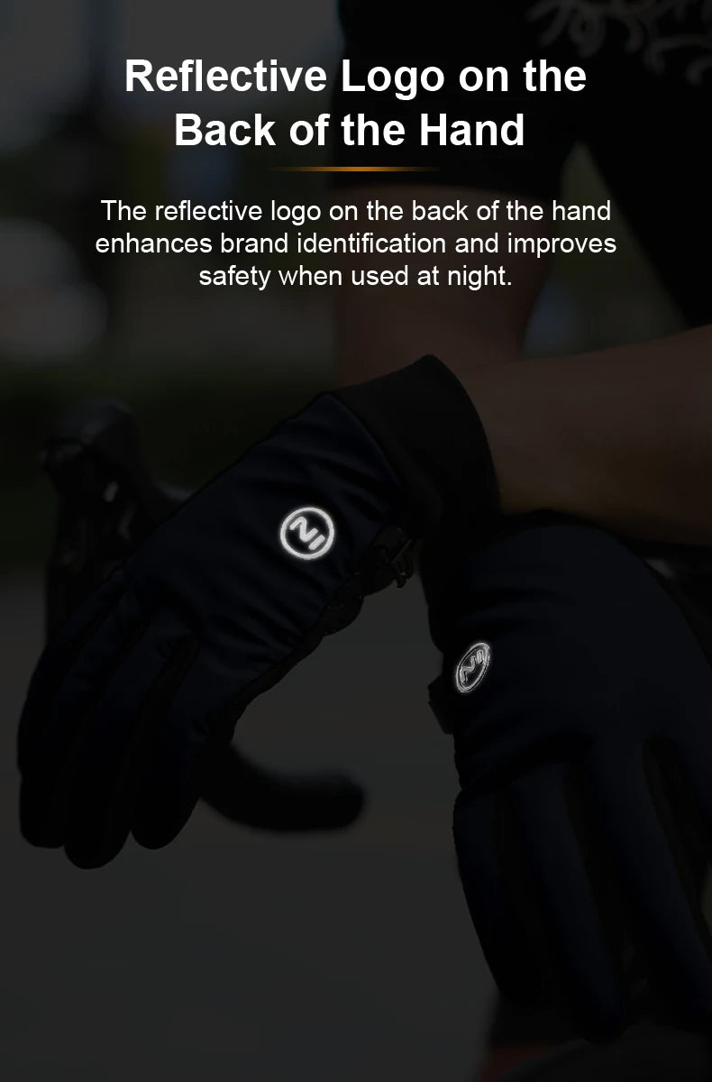 INBIKE Touchscreen Winter Gloves for Men Windproof Thermal Insulated Road Bike Cycling Gloves Man for Cold Weather E-Bike Riding