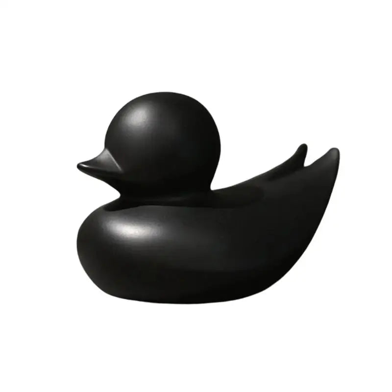Punk Duck Figurines Punky Animal Desk Figurine Cool Cartoon Resin Duck Statue Decorative Horror Collectible For Desktop