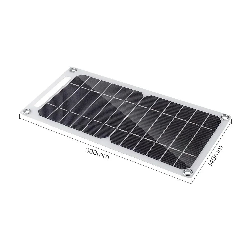 Solar Panel Can be fixed backpack 5-35W USB Waterproof Portable Charger for Outdoor Hiking, Camping, and Mobile Phone Charging