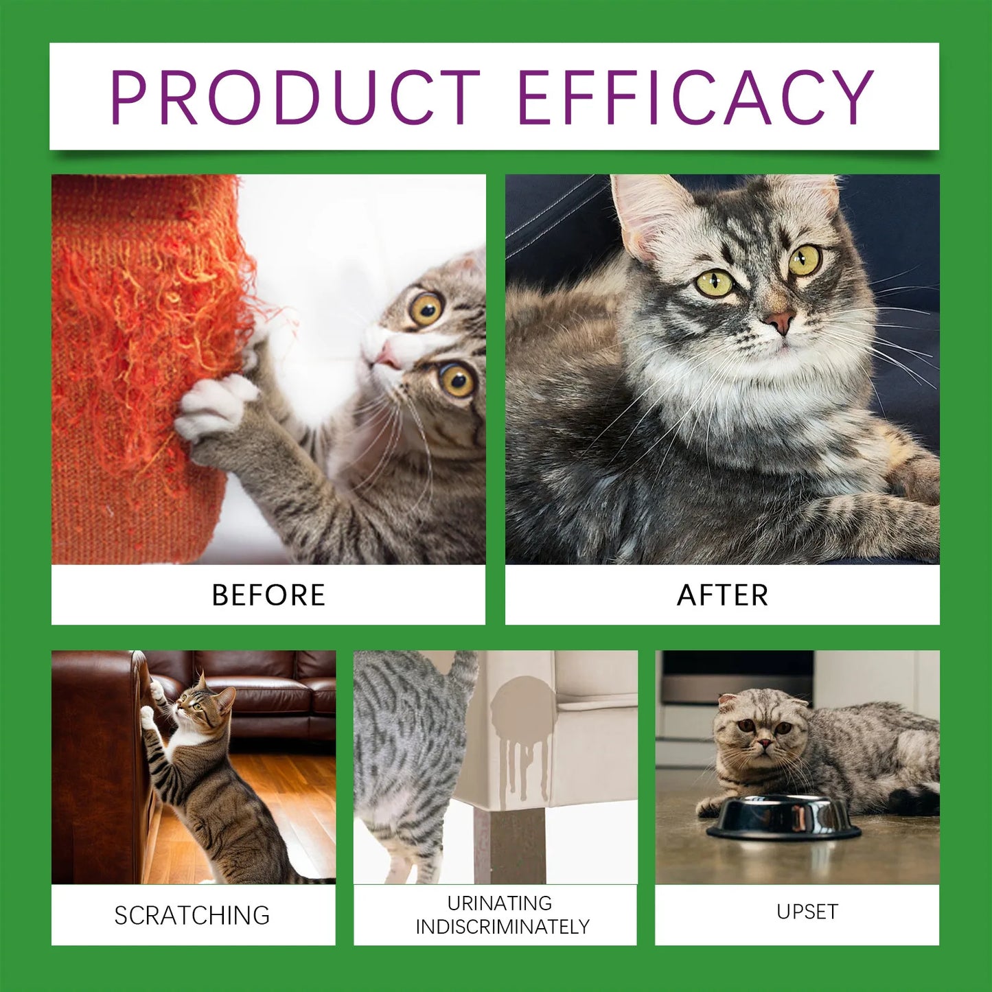 Cat Calming Diffuser: Plug-In Pheromone Relaxant for Cats - Reduces Anxiety & Prevents Howling, with Calming Liquid Included