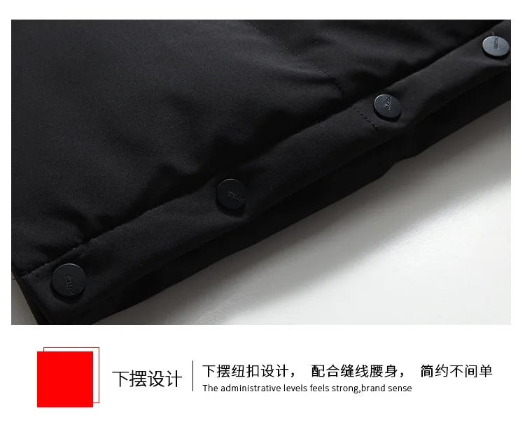Down Jacket Man Long Men's Puffer Jacket Winter Coats For Men Duck Down Jacket Men Parkas Overcoat Padded Cold Clothes Feather