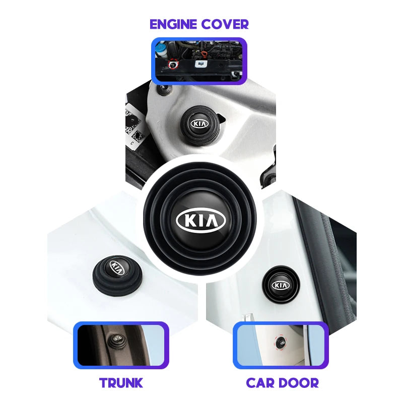 KIA Car Door Anti-shock Pad Anti-noise Buffer Gasket Auto Interior For KIA EV6 Stinger RIO Sorento Picanto Ceed Borrego Syros K4