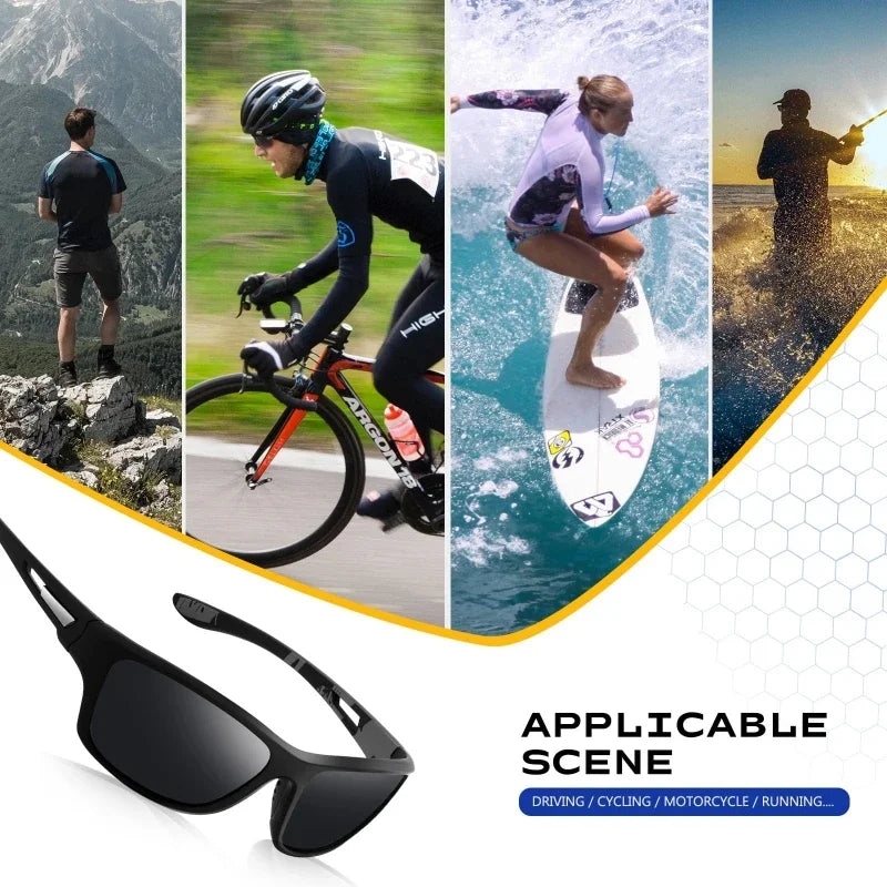 Fashion Men Sports Sunglasses Women Outdoor Driving Glasses Dustproof Riding Motorcycle Fishing Golf Glasses UV400