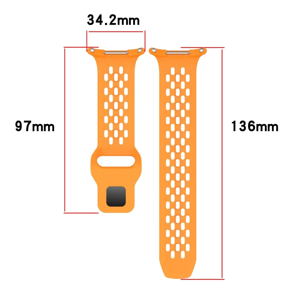 Silicone Strap For Samsung Galaxy watch7 ultra 47mm Watch Band Soft  Sport Bracelet Wristband Hole Breathability Watchband