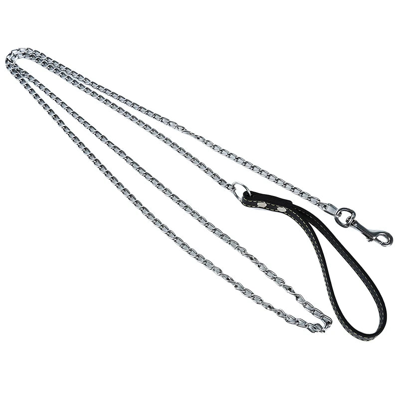 Dog Chain Durable Anti-Bite Metal Chain Small Medium Large Dog Leash Handle Convenient Practical Pet Supplies Pet Accessories