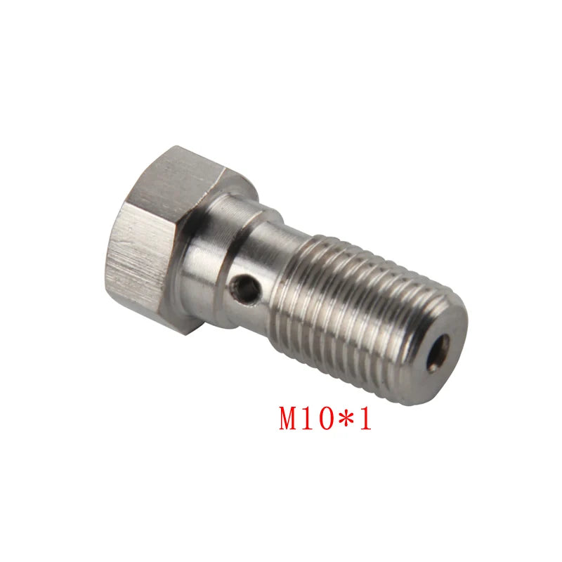 AN3 Motorcycle Motor Bike Hydraulic Brake Oil Hose Line Banjo Fitting m10x1 stainless Steel 10mm
