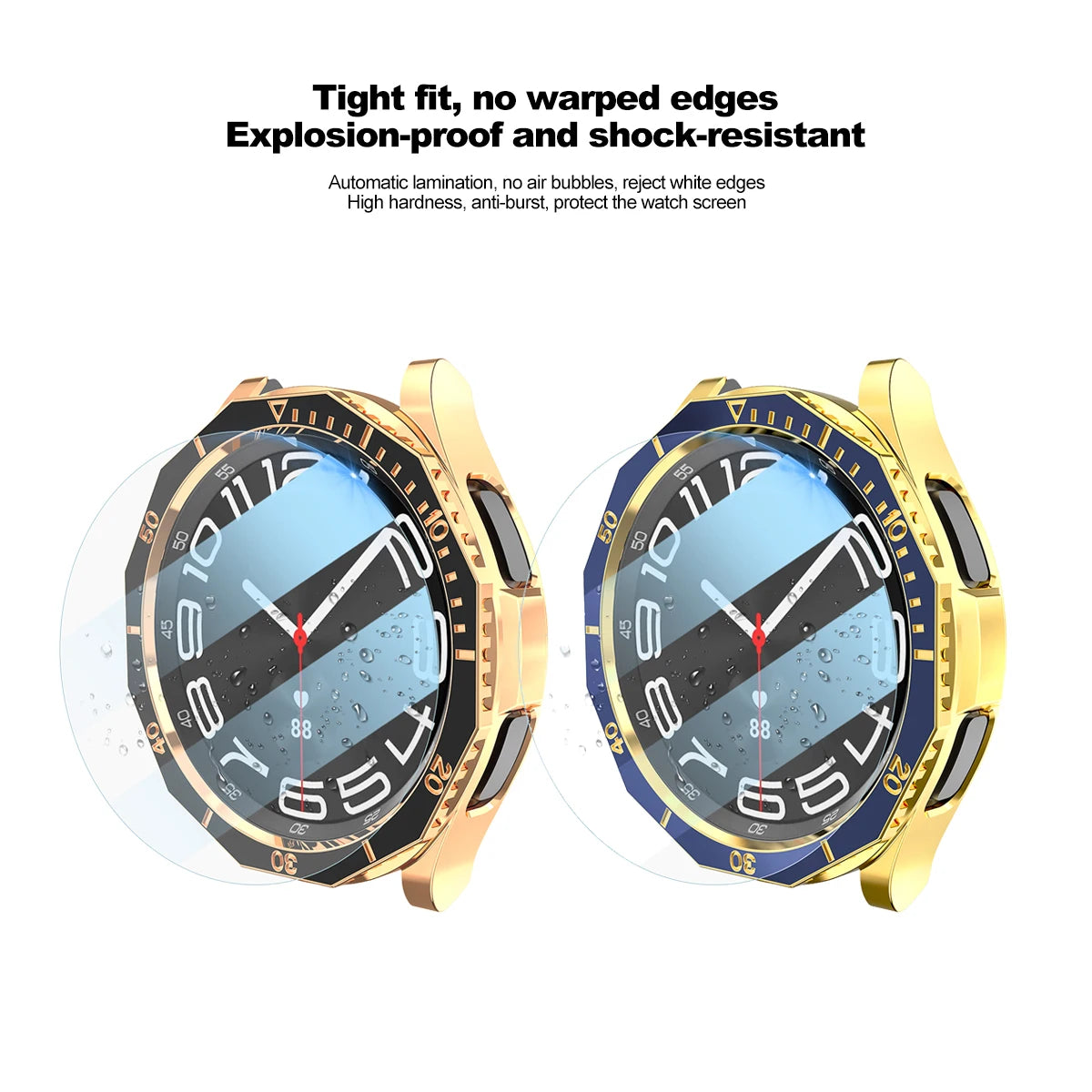 3 in 1 Case+Bezel Ring+Glass Film For Samsung Galaxy Watch 6 Classic 47MM 43MM Screen Protector Galaxy Watch 6 Classic Bumper