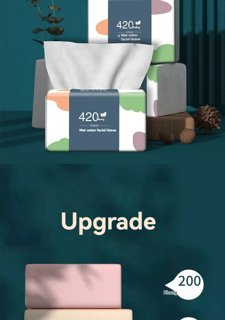 1-9PCS Box Paper Towel Whole Box Affordable Household Toilet Paper Virgin Wood Pulp Paper Towel Home Napkins Toilet Paper