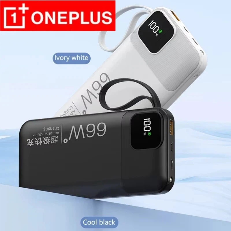 ONEPLUS Power Bank 50000mAh External Spare Battery 66W Fast Charging Portable Charger for IPhone Xiaomi Redmi Poco Powerbank