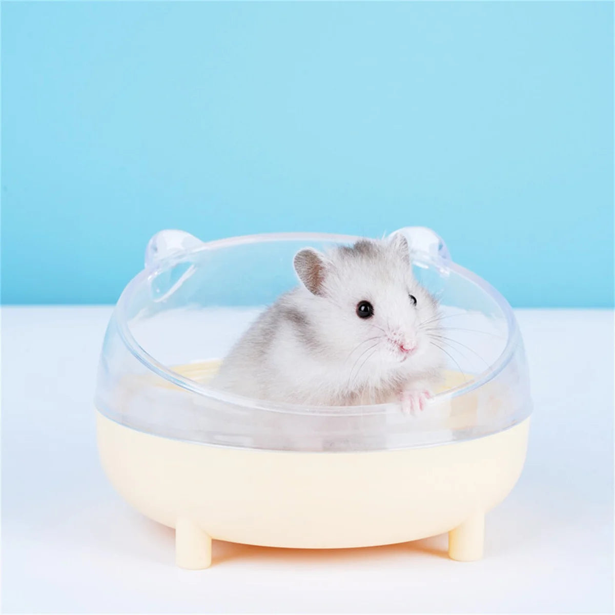 Hamster Bathroom House Sandbox Full Transparent Urine Sand Basin Golden Bear Supplies Sand Bath Container Small Pet Bathroom