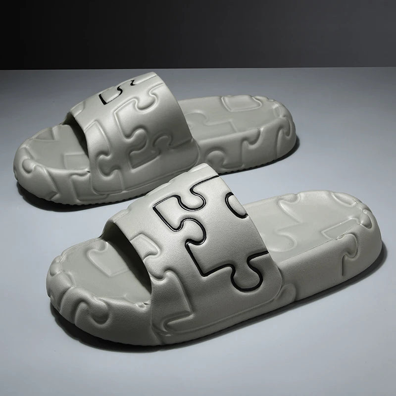 Platform Men Slippers Soft Slippers EVA Women's Slippers Fashion Flip Flops Outdoor Shoes Summer Casual Couple Slippers