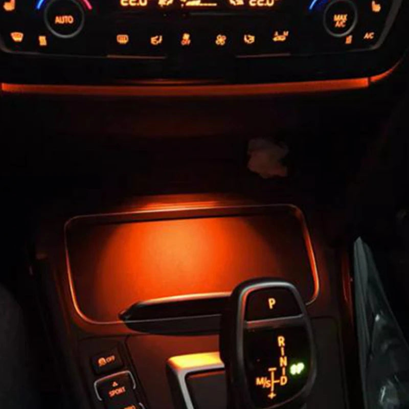 Ambient light for F30 F32 BMW 3 series lighting interior ashtray atmosphere decorative lamp styling central control armrest box