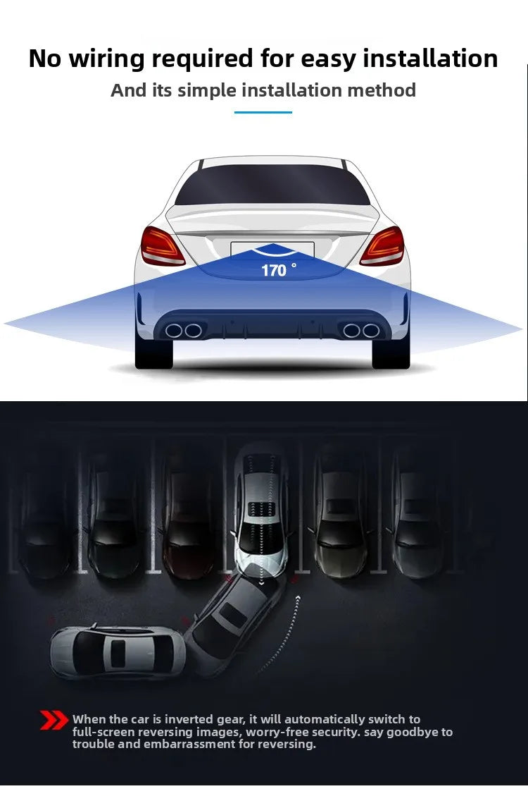 Wireless wifi car car camera car camera high definition starlight night vision 720P rear view reversing image