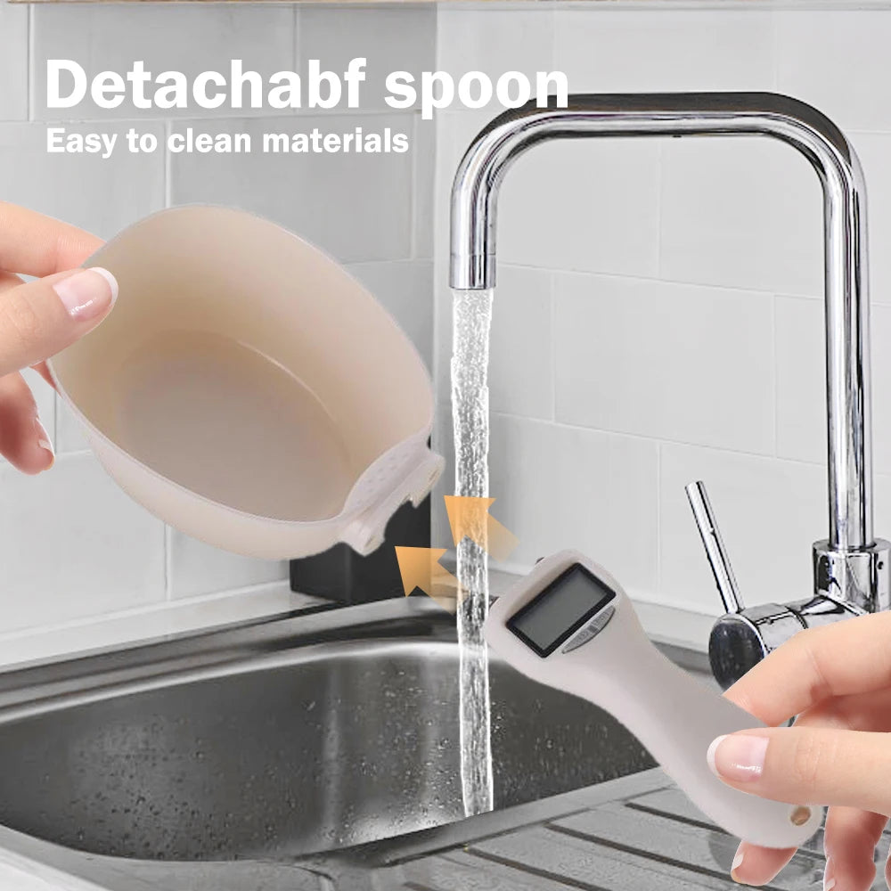 Pet Food Scale Spoon Dog Cat Feeding Bowl Kitchen Scale Spoon With Led Display Electronic Measure Cup Portable Pets Accessories