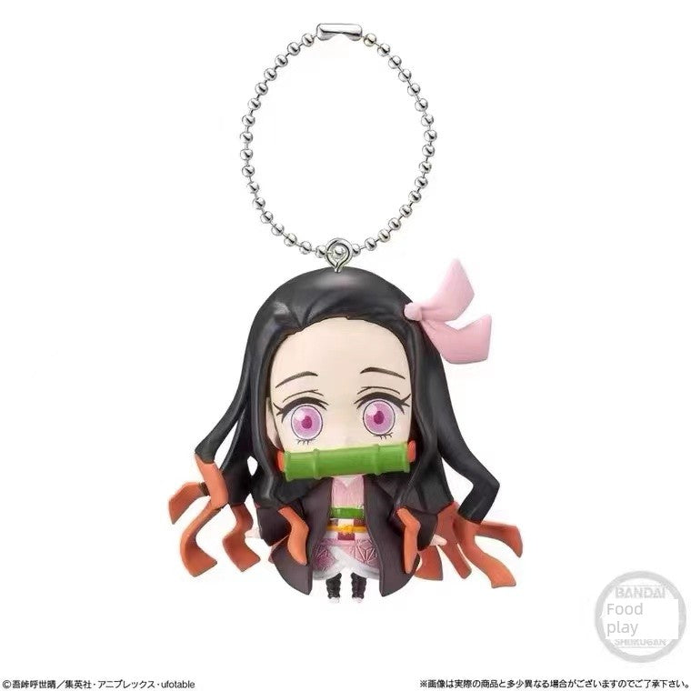 Authentic Bandai Capsule Toy Kimetsu No Yaiba Hanging Pendant Tanjirou My Wife Shan Yi Yi Zhi Zhu Brand New