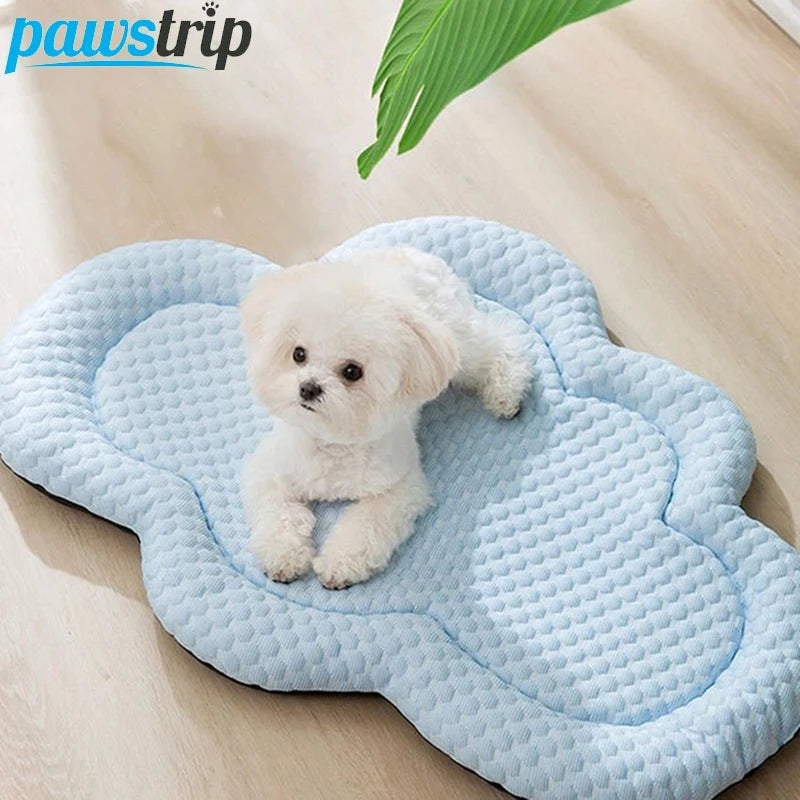 Summer Cooling Pet Dog Mat for Small Medium Dogs Cloud Shape Puppy Mat Washable Breathable Dog Sleeping Mat Dog Accessories