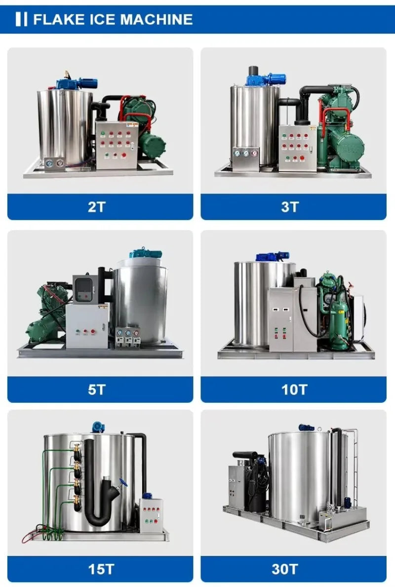 Customized Automatic PLC Controlled Ice Cube Machine 5 Ton/Day Industrial Ice Making Machine for Ice Factory & Beverage Industry