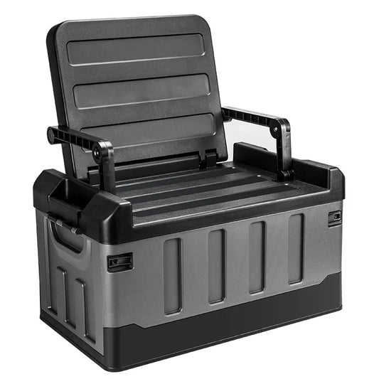 60L Outdoor Storage Box Foldable Storage Box Car Camping Accessories Car Supplies Thickened Storage Box ﻿