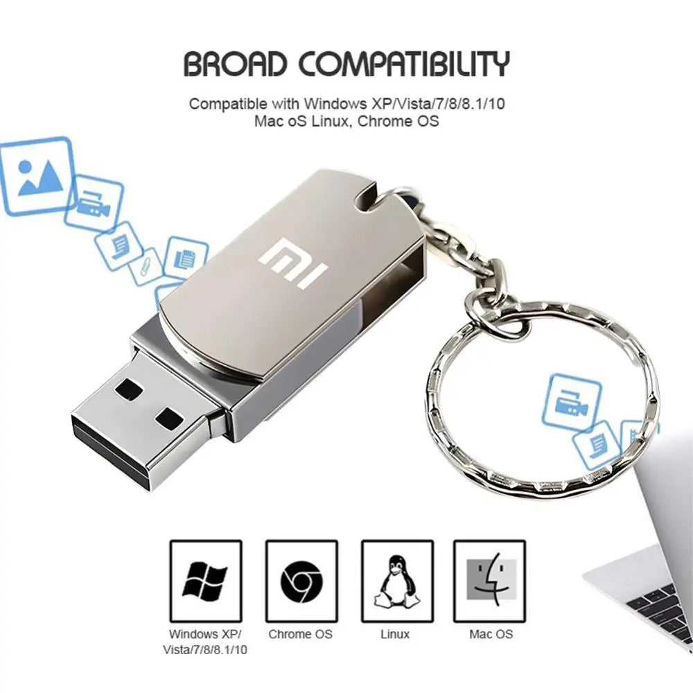 Xiaomi USB 16TB OTG Metal USB3.0 Pen Drive Key 8TB 4TB 2TB Type C High Speed Pendrive Mini Flash Drive Memory Stick Flash Disk