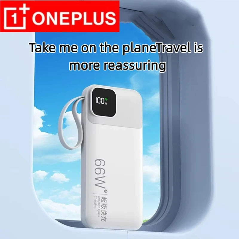 ONEPLUS Power Bank 50000mAh External Spare Battery 66W Fast Charging Portable Charger for IPhone Xiaomi Redmi Poco Powerbank