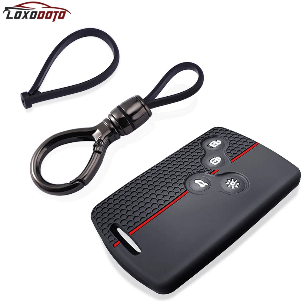 Siliconekey Case Card Cover Holder For Renault Megane 3 2 4 Kadjar Laguna 3 Koleos Clio 4 Captur Scenic 3 Stage Koleos Logan