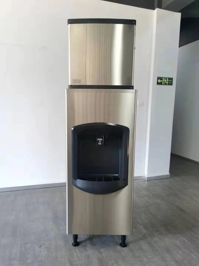 Customized Maquina Para Hacer Hielo Automatic Commercia Desktop Ice Maker Machine Ice Dispenser With Big Bin