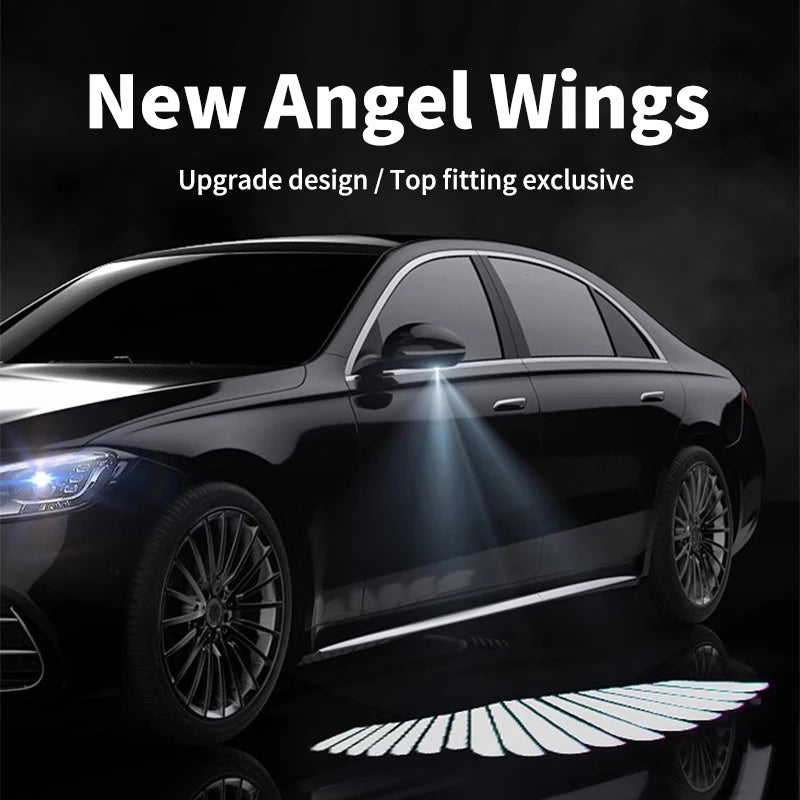 Universal Modified LED Rearview Mirror Angel Wing Welcome Light Suitable for Mercedes Benz BMW Porsche Volkswagen Honda Toyota