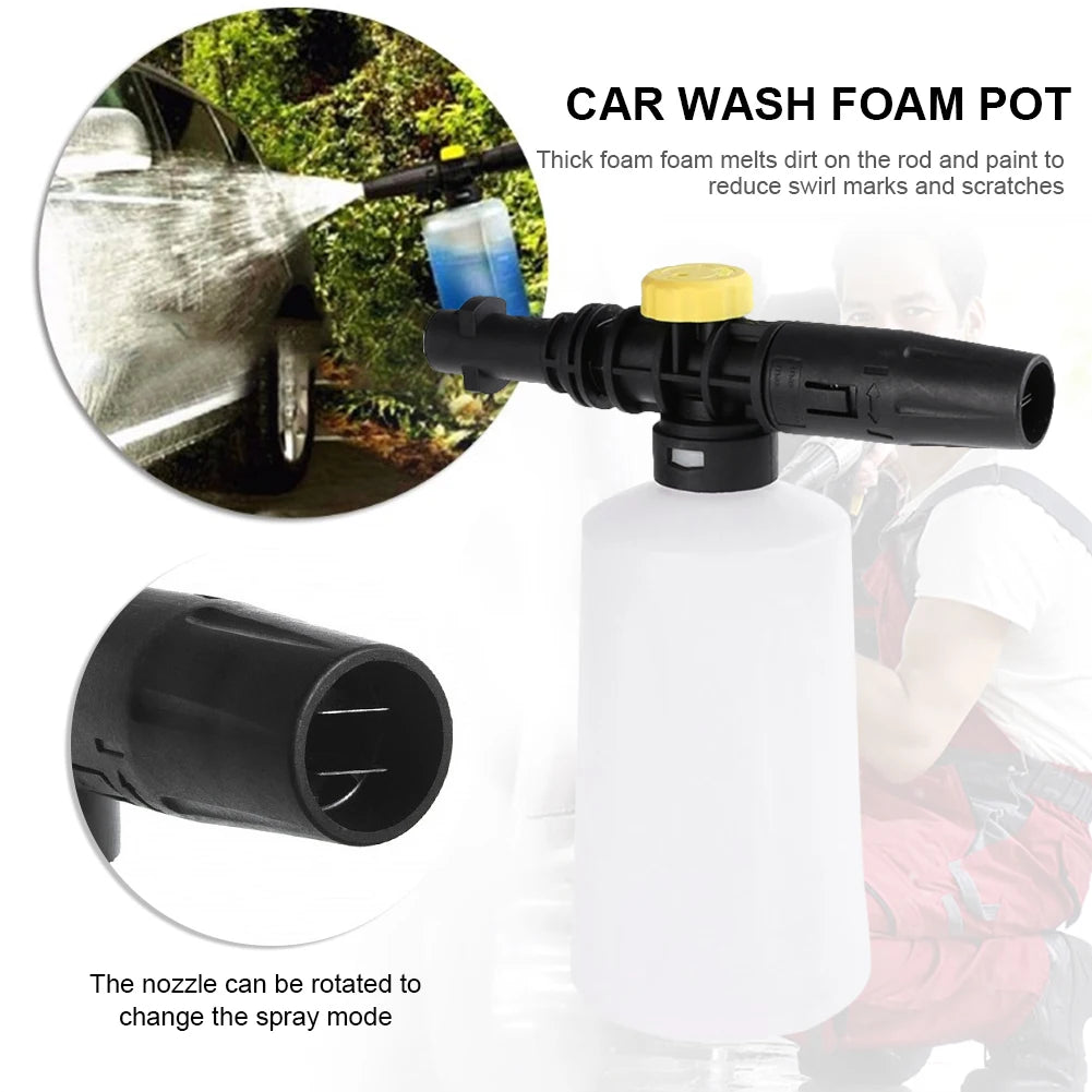 750ML Foam Watering Kettle Car Washing Kit Car Washer Kettle White Different Spray Mode for Karcher K2-K7 for Karcher K Series