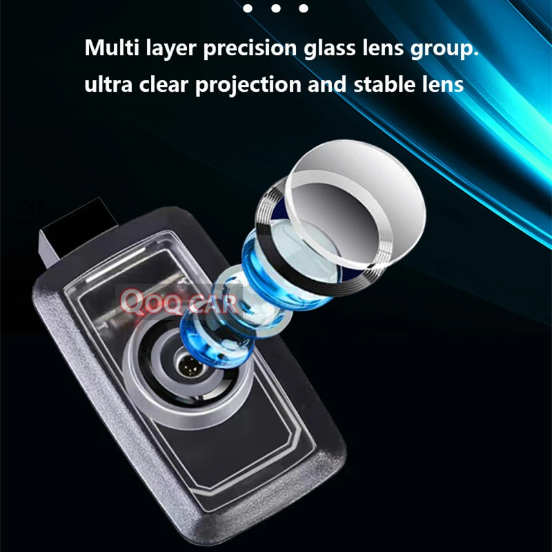 For BYD ATTO3 YUAN PLUS HAN EV PRO DM i LED Car Door Laser Projector Ghost Welcome Atmosphere Lamps Auto Accessories Glass Lens