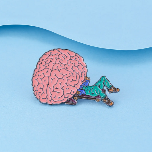 Psychiatry Brain Repairman Brooch Psychiatrist Enamel Pin Coat Lapel Hat Backpack Badge Doctor Nurse Jewelry Gift