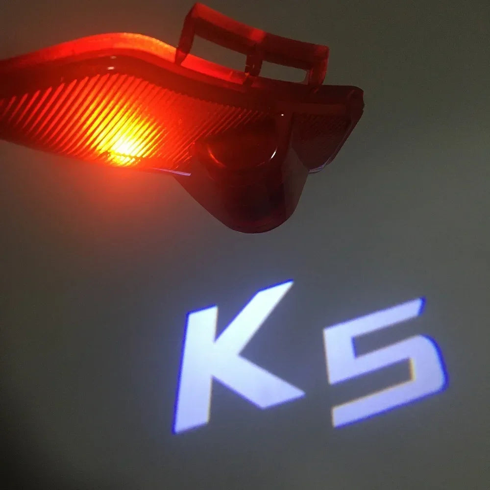 2PCS For KIA K5 Logo Door Light KIA Car Door Light Auto Ghost Shadow Light For KIA K5 OPTIMA CERATO Sorento GT LINE Car Styling
