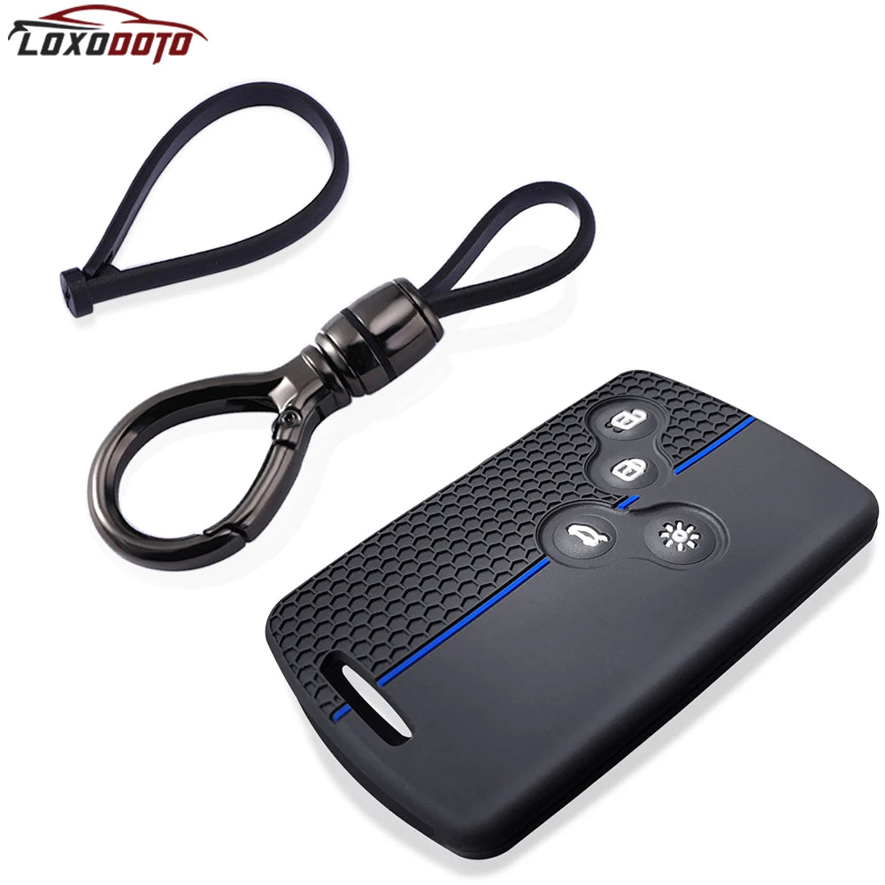 Siliconekey Case Card Cover Holder For Renault Megane 3 2 4 Kadjar Laguna 3 Koleos Clio 4 Captur Scenic 3 Stage Koleos Logan