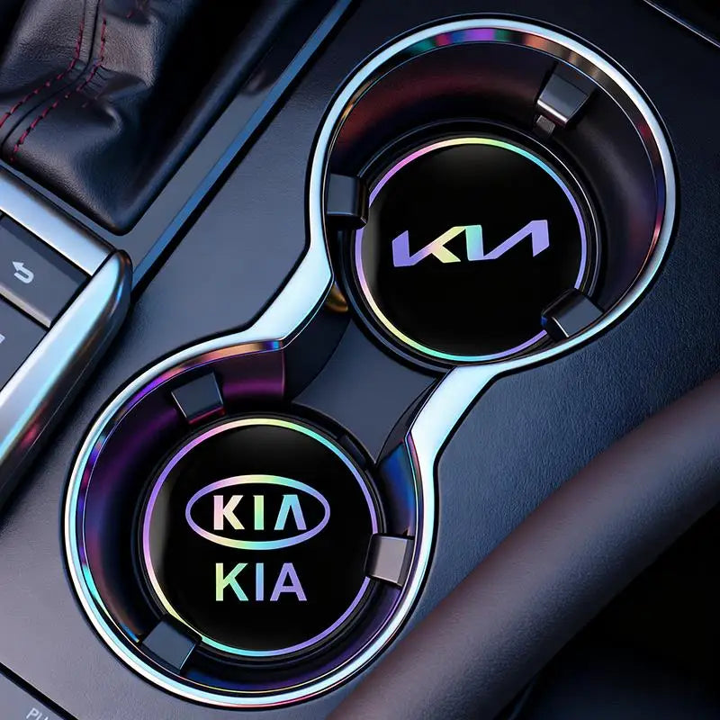 KIA Car Water Cup Mat Auto Interior Storage Pad Accessories For KIA EV6 Stinger RIO Sorento Picanto Ceed Borrego Syros K4 K5 K8