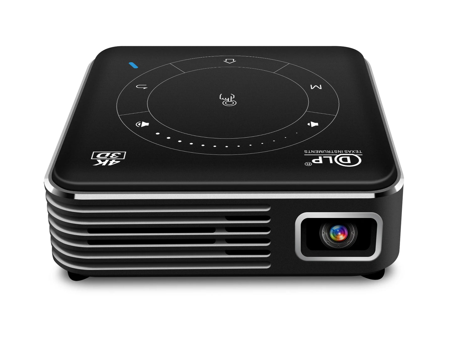 Mini Portable Projector Home Theater 4K 3D DLP Android Smart Ceiling Car Outdoor Wifi Bluetooth Mobile Battery Rechargeable LED