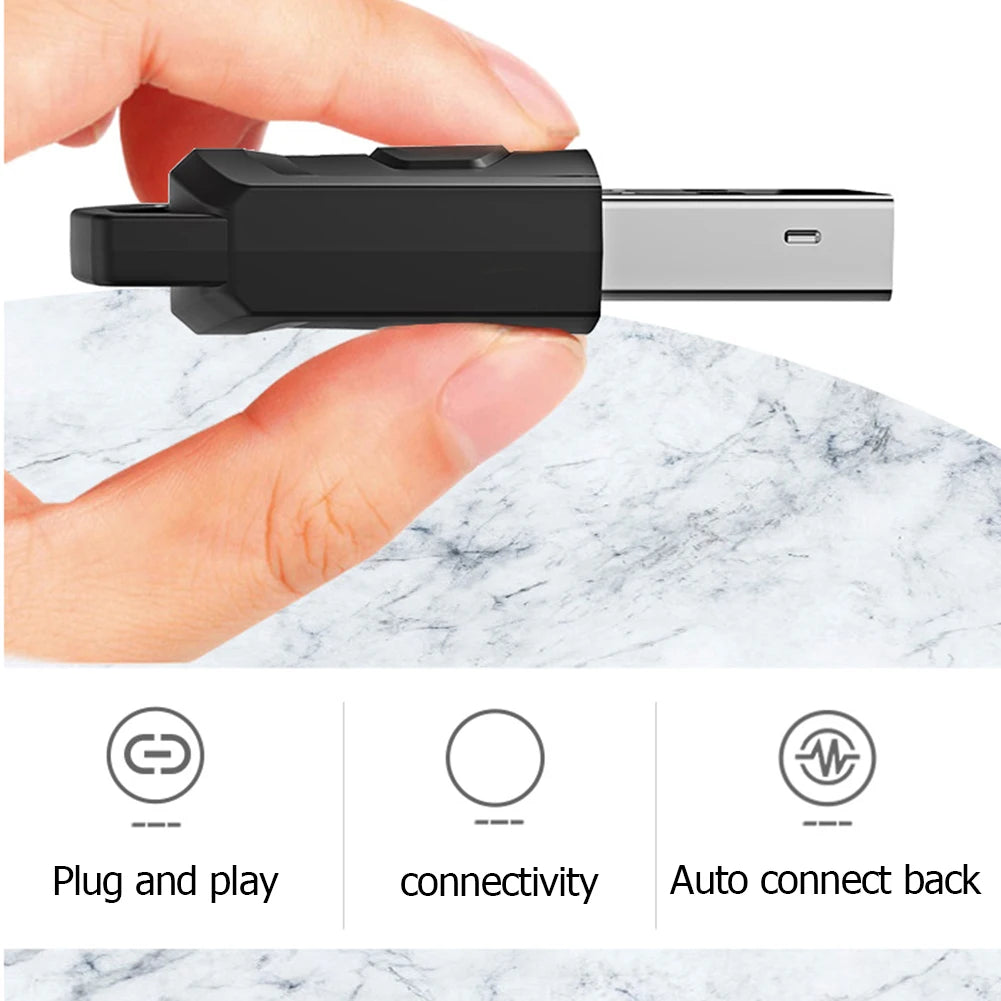 Wireless Game Audio Headphone Adapter Receiver for PS5 PS4 Game Console PC Headset Bluetooth 5.0 Audio Transmitter