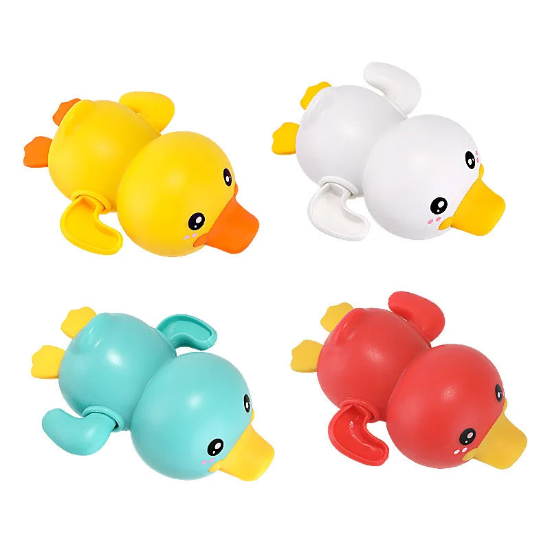 Cartoon Frog Bath Toy For Baby Swimming Pool Bathroom Beach Shower Game Duck Wind-up Clockwork Toy Summer Children Kid Water Toy